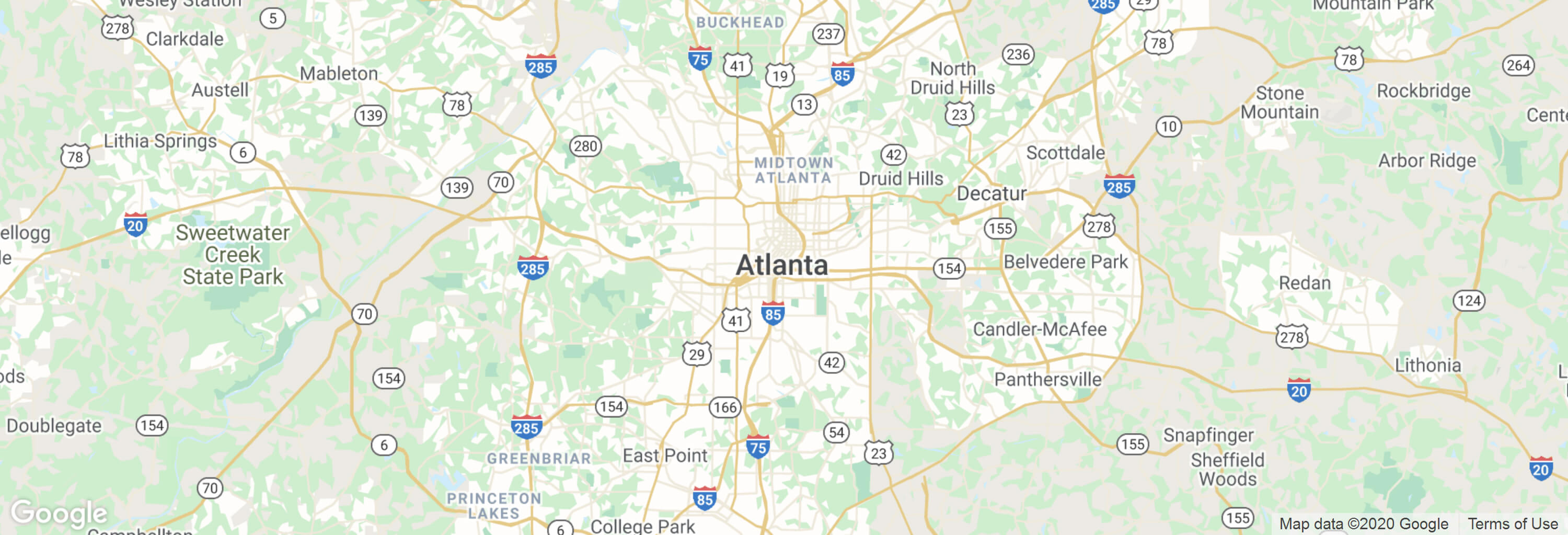 Atlanta city map