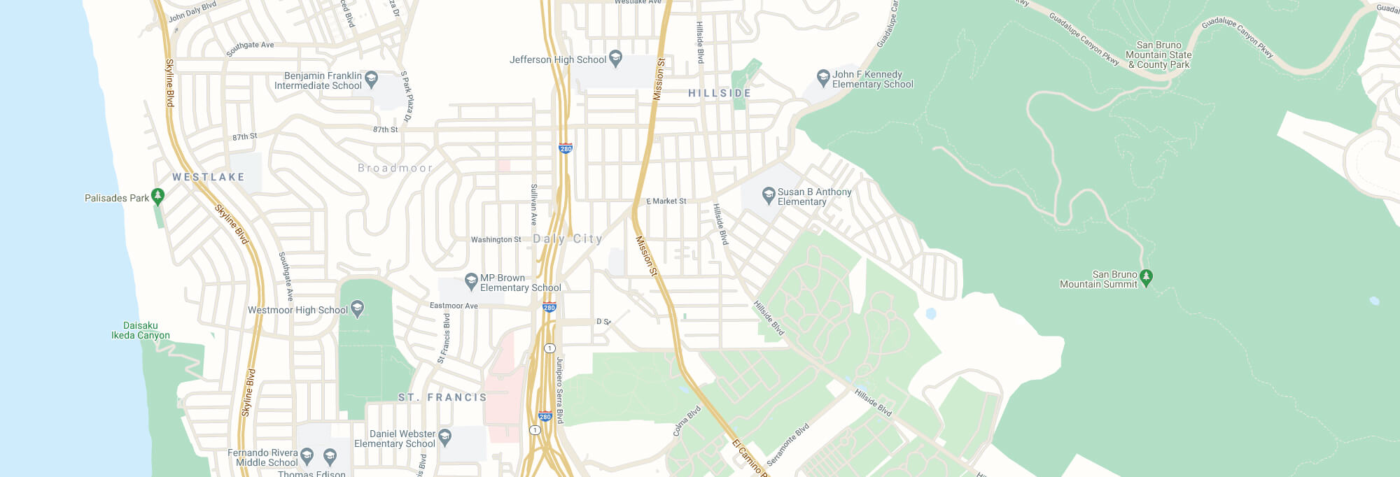 Daly City city map