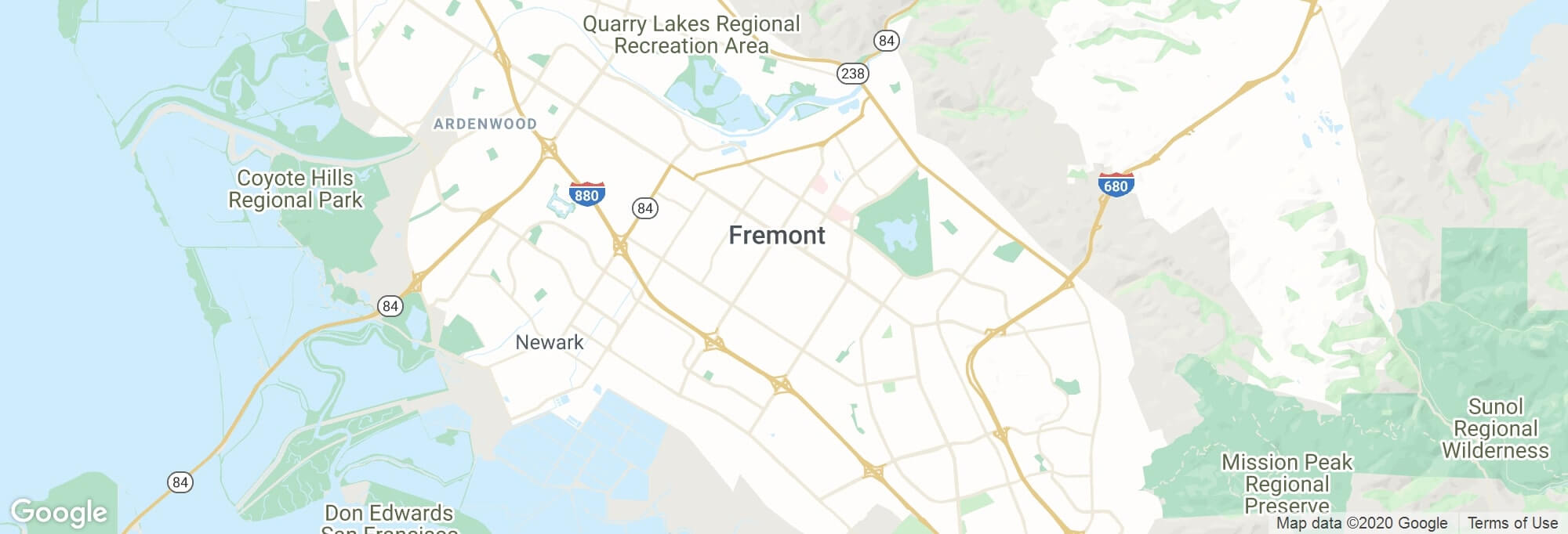 Fremont city map