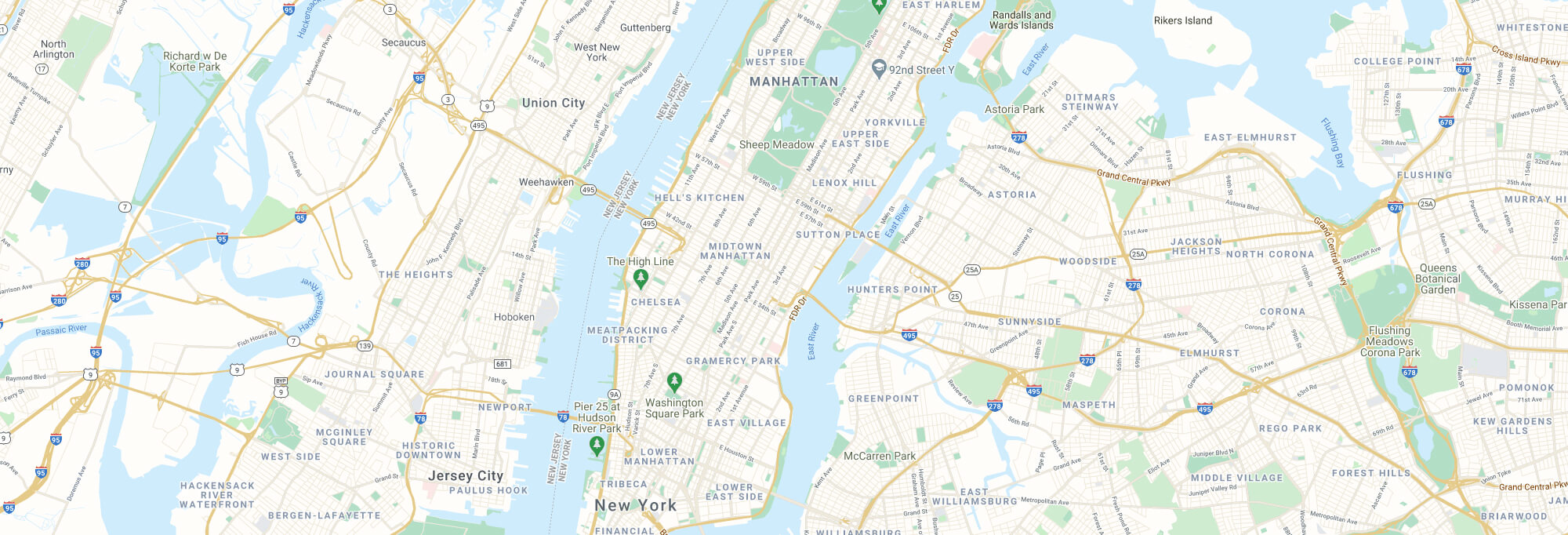 Manhattan city map