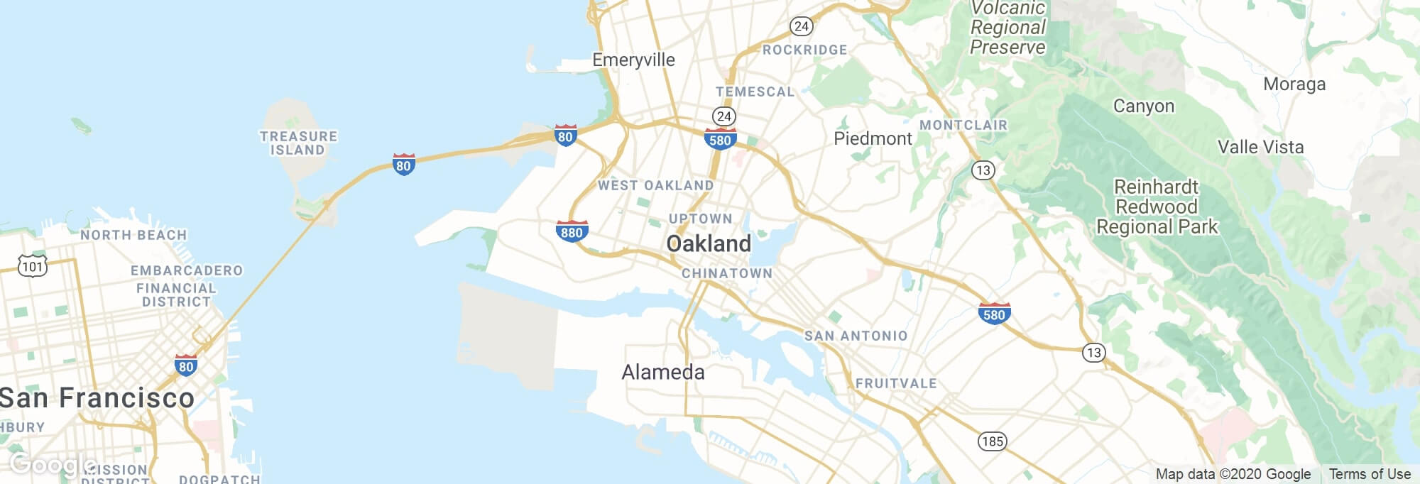 Oakland city map