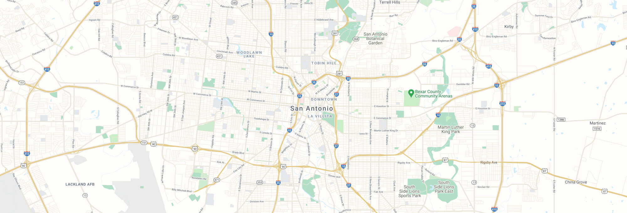 San Antonio city map