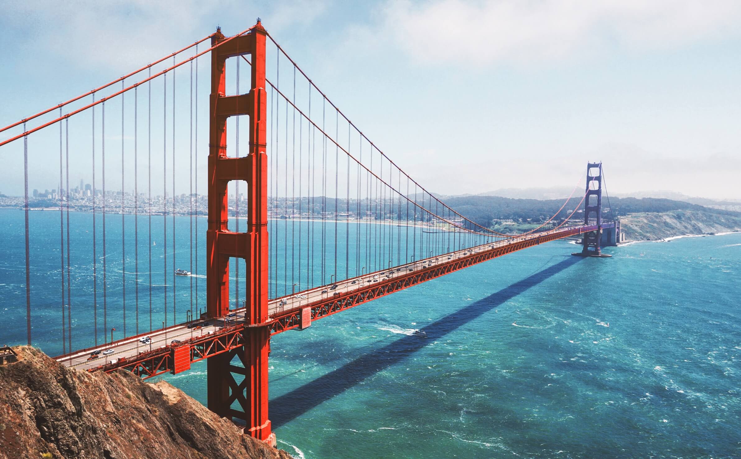 Golden Gate Bridge over the San Francisco Bay