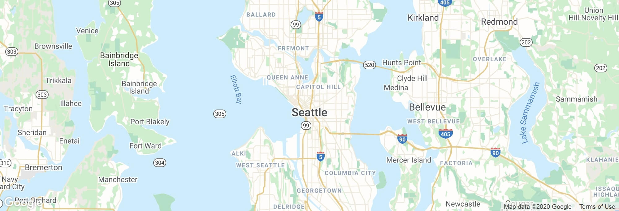 Seattle city map